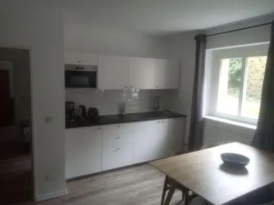 Küche/Küchenzeile in der Unterkunft ELBENLAND SÄCHSISCHE SCHWEIZ II - Komfortable 2-Raum-Wohnung im Herzen der sächsischen Schweiz