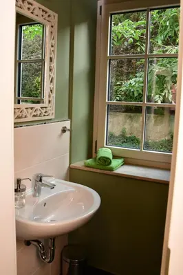 Ein Badezimmer in der Unterkunft Domizil Eutschützblick