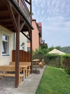 Das Gebäude in dem sich die Ferienwohnung befindet