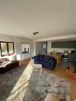 Ein Sitzbereich in der Unterkunft Haus Charlottenburg 3, zentrumsnah gelegen, mit Blick auf die Festung, mit Sauna Option