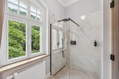 Ein Badezimmer in der Unterkunft Residenz Hugo