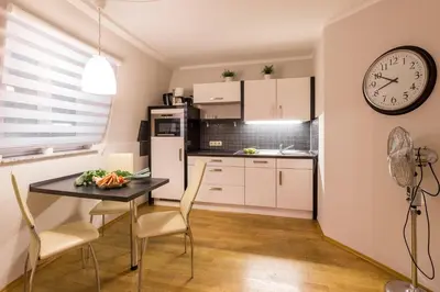Küche/Küchenzeile in der Unterkunft Gemütliches kleines Apartment