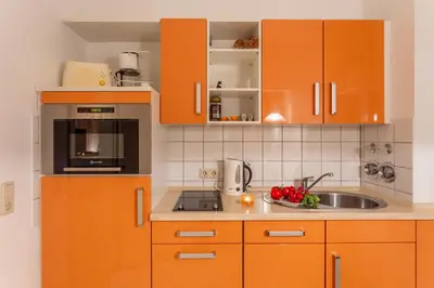 Küche/Küchenzeile in der Unterkunft Gemütliches kleines Apartment