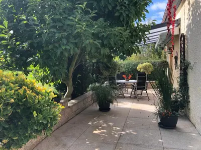 Ein Garten an der Unterkunft Ferienhaus Erzgebirge 