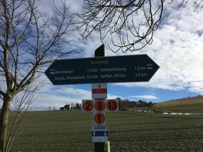 Naturlandschaft in der Nähe des Ferienhauses