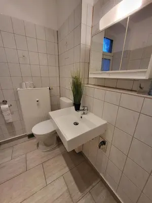 Ein Badezimmer in der Unterkunft City Apartment Bischofswerda Holliday and Work