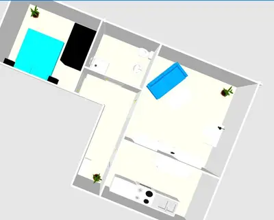 Grundriss der Unterkunft City Apartment Bischofswerda Holliday and Work