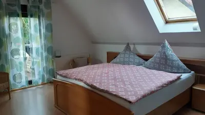 Ein Bett oder Betten in einem Zimmer der Unterkunft Ferienwohnung Ankert