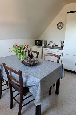 Küche/Küchenzeile in der Unterkunft Ferienwohnung Ankert