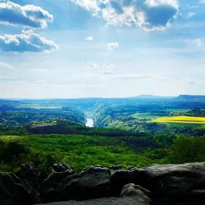 Naturlandschaft in der Nähe der Ferienwohnung