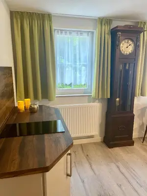 Ein Bett oder Betten in einem Zimmer der Unterkunft Feriensuite Tosca im Kuckuckswinkel
