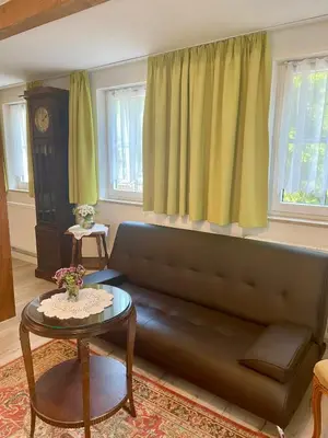Ein Sitzbereich in der Unterkunft Feriensuite Tosca im Kuckuckswinkel
