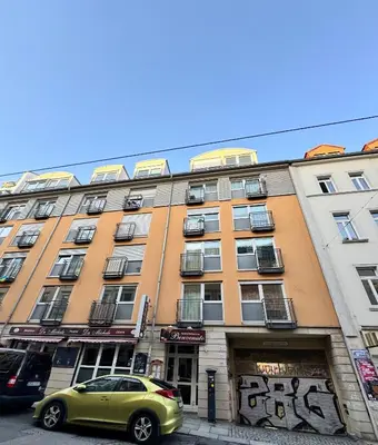 Das Gebäude in dem sich die Ferienwohnung befindet