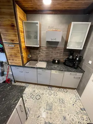 Küche/Küchenzeile in der Unterkunft Buri`s Seenlandhaus