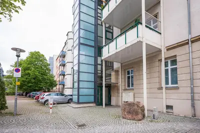 Das Gebäude in dem sich die Ferienwohnung befindet