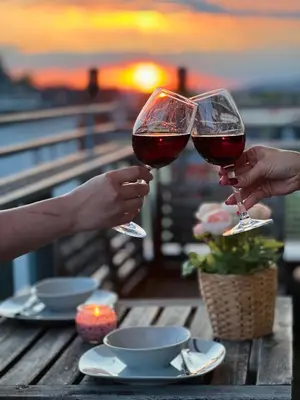 Getränke in der Unterkunft STARiVA - Terrasse über Dresden - Kaffeemachine - Netflix - Brettspiele
