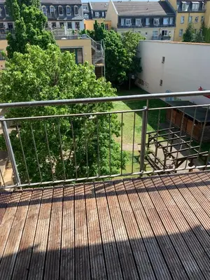 Ein Balkon oder eine Terrasse in der Unterkunft Ferienwohnung für kleine und große Reisegruppe