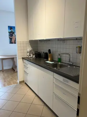 Küche/Küchenzeile in der Unterkunft Ferienwohnung für kleine und große Reisegruppe