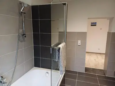 Ein Badezimmer in der Unterkunft Ferienwohnung Krokus