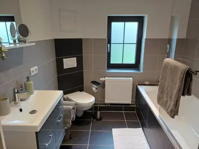 Ein Badezimmer in der Unterkunft Ferienwohnung Krokus
