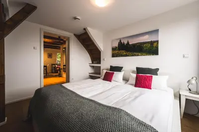 Ein Bett oder Betten in einem Zimmer der Unterkunft Ahornallee - Erzgebirge
