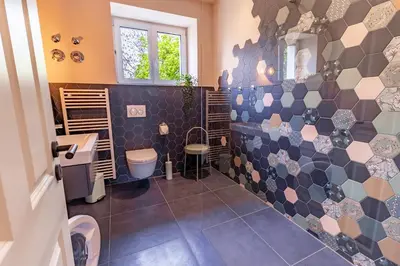 Ein Badezimmer in der Unterkunft Dresden City Apartment