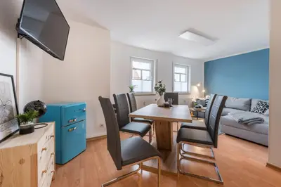 TV/Unterhaltungsangebot in der Unterkunft Cozyhomz Ferienwohnung bis 5 Personen mit Stellplatz