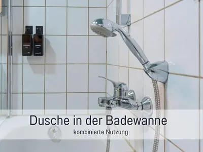 Ein Badezimmer in der Unterkunft Benville BV09 - Terrasse & Tiefgarage inklusive - ruhige Lage - Altstadt 5 Autominuten