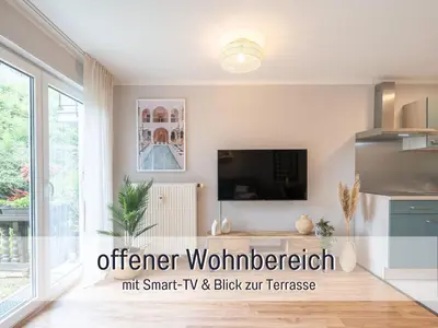 Küche/Küchenzeile in der Unterkunft Benville BV09 - Terrasse & Tiefgarage inklusive - ruhige Lage - Altstadt 5 Autominuten