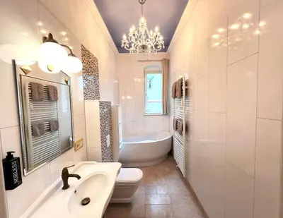 Ein Badezimmer in der Unterkunft Schloss in der sächsischen Schweiz - Luxus Apartments