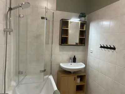 Ein Badezimmer in der Unterkunft Gassenzauber