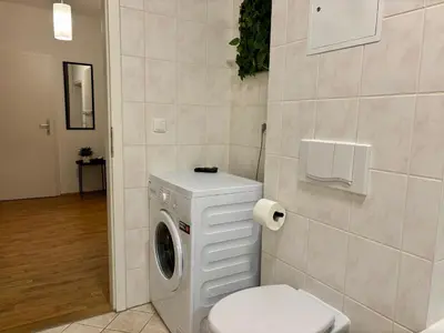 Ein Badezimmer in der Unterkunft Gassenzauber