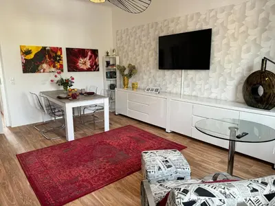 TV/Unterhaltungsangebot in der Unterkunft Apartment im Elbtal Dresden, Meißen, Moritzburg