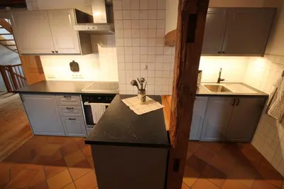 Küche/Küchenzeile in der Unterkunft Zu Gast bei den Zaungästen