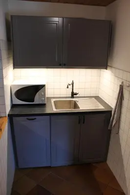 Küche/Küchenzeile in der Unterkunft Zu Gast bei den Zaungästen