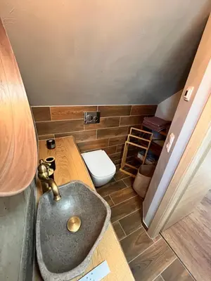 Ein Badezimmer in der Unterkunft Ferienhaus Katharina