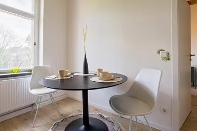 Ein Sitzbereich in der Unterkunft Boarding & Monteur Apartment CMTZ