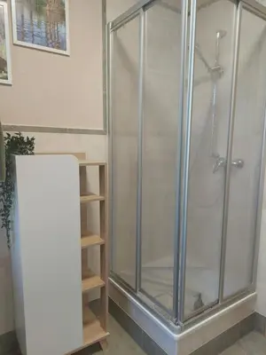 Ein Badezimmer in der Unterkunft Ferienwohnung Am Bürgerteich 2