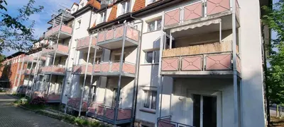 Das Gebäude in dem sich die Ferienwohnung befindet