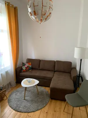 Ein Sitzbereich in der Unterkunft Ferienwohnung am Tivoli