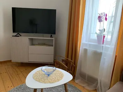TV/Unterhaltungsangebot in der Unterkunft Ferienwohnung am Tivoli