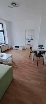Ein Sitzbereich in der Unterkunft Moderne Monteurswohnung in Chemnitz