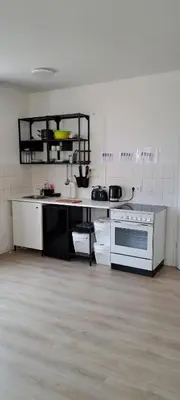 Küche/Küchenzeile in der Unterkunft Moderne Monteurswohnung in Chemnitz