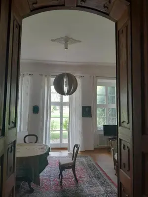 TV/Unterhaltungsangebot in der Unterkunft Residieren im barocken Herrenhaus Pannewitz