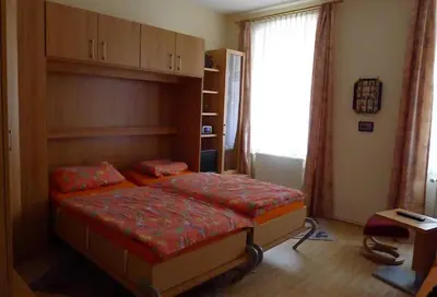 Ein Bett oder Betten in einem Zimmer der Unterkunft Ferienwohnung Ulbricht