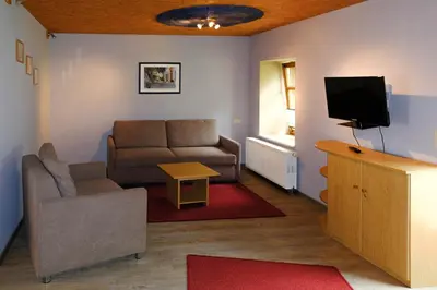 TV/Unterhaltungsangebot in der Unterkunft Ferienhof Näcke mit Flechtwerkstatt