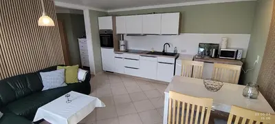 Küche/Küchenzeile in der Unterkunft Ferienwohnung 15