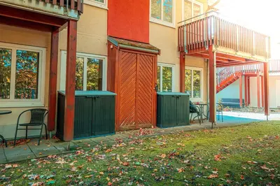 Das Gebäude in dem sich die Ferienwohnung befindet