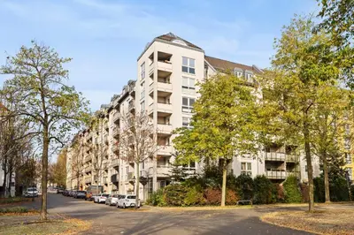 Das Gebäude in dem sich die Ferienwohnung befindet