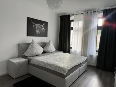 Ein Bett oder Betten in einem Zimmer der Unterkunft Zentrum 2R, WiFi, 4P, modern, ruhig